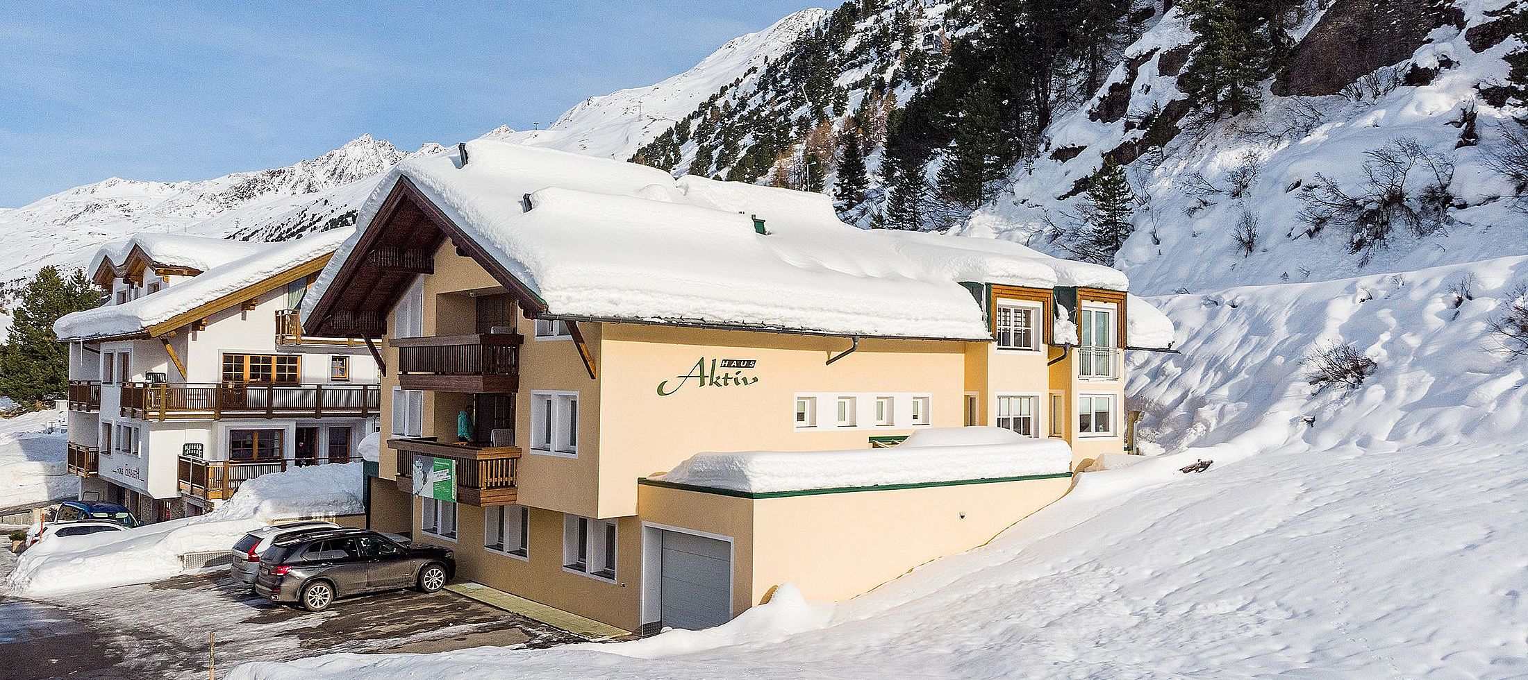 Aussenanblick Haus-Aktiv in Gurgl